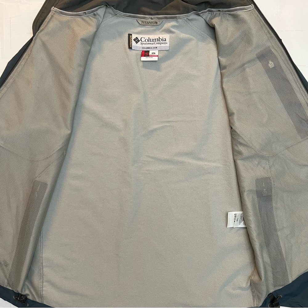 Columbia Titanium‎ Tech Men’s XL Interchange Ascender Jacket Navy Blue Softshell - Picture 4 of 13